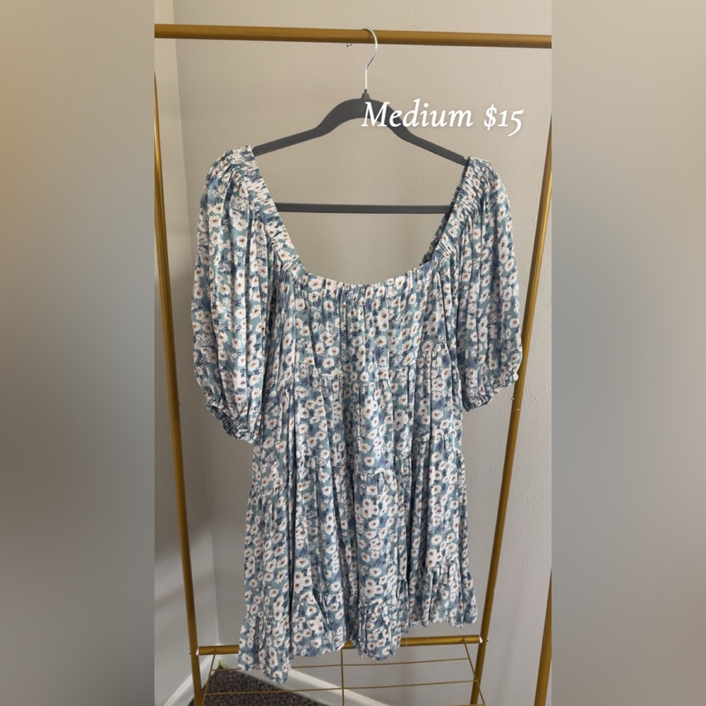 Floral Puff Sleeve Dress